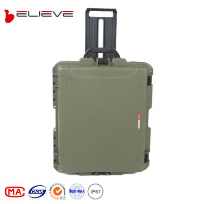 China Army IP67 Waterproof Shockproof Dustproof Hard Plastic Storage Carrying Case Military Box for sale