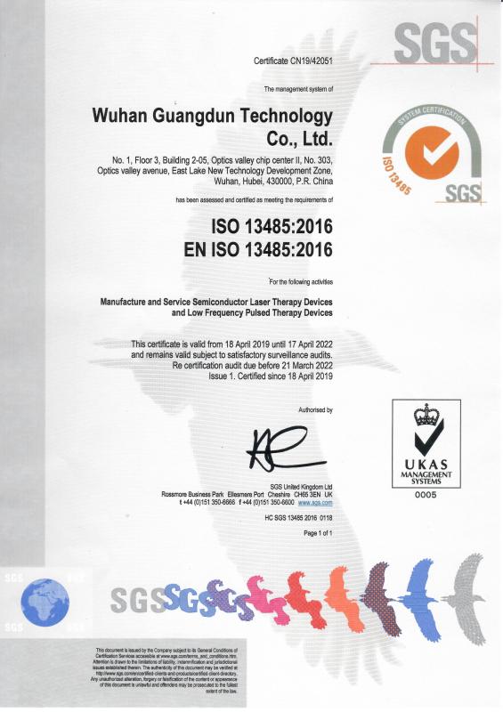 ISO13485 - Wuhan Guangdun Technology Co., Ltd.