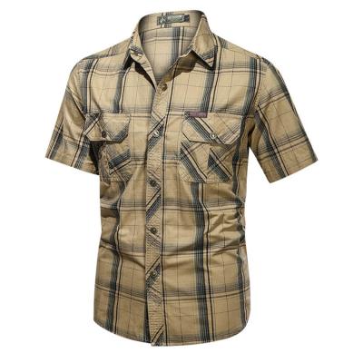 China Geo'Peck Summer Cotton Men Top Breathable Shirt Men's Casual Short Shirt for sale