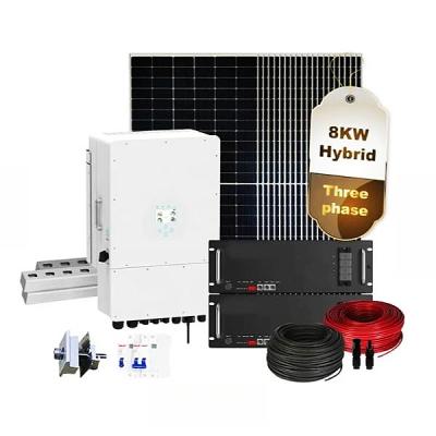 China Solar Power System Home Deye 3 Phase Hybrid Inverter SUN-8K-SG01LP1-EU Solar Hybrid Inverter 8KW Solax Inverter for sale