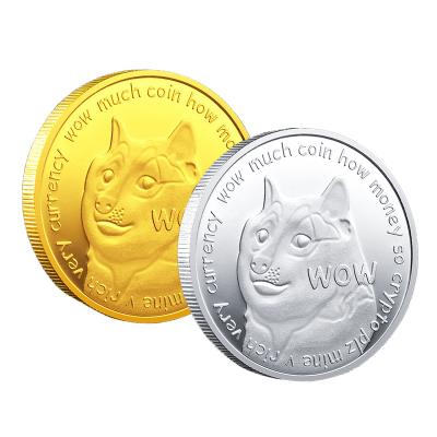 China Wholesale custom dogecoin 3D gold coin main souvenir chain dogecoin from Europe for sale