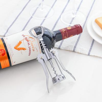 China Custom Viable 2in1 Wine Opener Corkscrew Beer Bottle Can Opener Wine Bottle Opener for sale