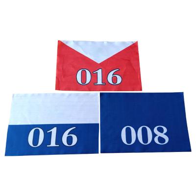 China Customized Race Bib Steel License Plates Sports Events Marathon Number Running Bibs for sale