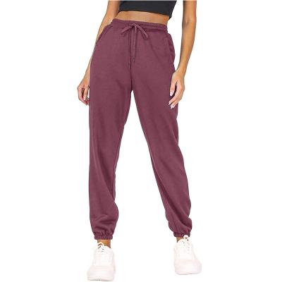 China wholesale 2021 Anti-wrinkle jogger pants printed women's jogger pants new fashion solid oversized sweatpants for sale