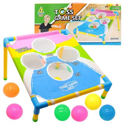 China Outdoor Entertainment Wholesale Outdoor Kids Stun Set Framed Game Throwing Targets Set Bean Bag Toss Game Toys for sale