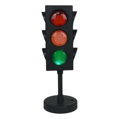 China Hot Selling 3XAAA Battery Power 11inch Desktop Traffic Light For Kids Bedroom Decoration Or Themed Parties 10*10*27cm for sale