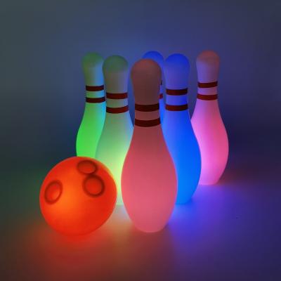 China Sports Play LED Lightweight Mini Bowling Set for Kids Indoor and Toddler Outdoor Games for sale