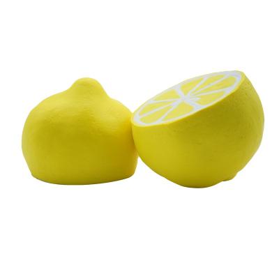 China Foam Slow Rising Lemon Squishy Cream Scented Relaxation Squeezing Ball Hand Wrist Toy for sale