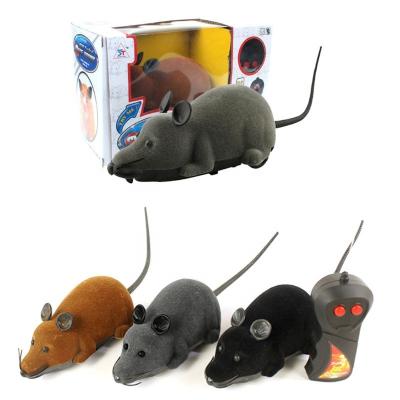 China Hot Selling Funny Wireless Electronic Remote Control Pet Viable RC Mouse Rat Toy For Cats for sale