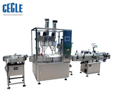 China Full Automatic 5-5000g Beverage Powder Filling Machine Line For Powder Bottle, Powder Filling Machine for sale