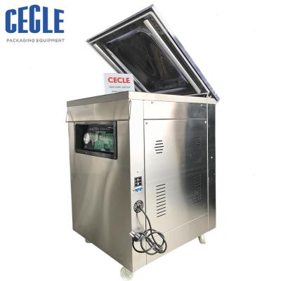 China New dz500N automatic vertical single chamber food vacuum nitrogen filling packing machine price for sale