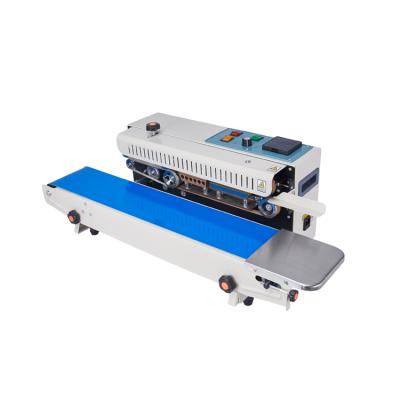 China FR-900 food continuous strip sealing machine for horizontal/vertical strip sealer plastic bag machine for sale