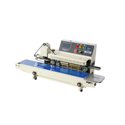 China PM-1800 continuous food strip inkjet printing sealing machine with control panel for packaging bags for sale