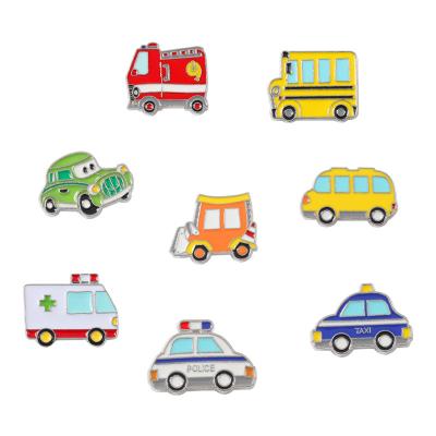 China New Wedding Dress Designs Cartoon Car Design Alloy Enamel Pin For Clothes for sale