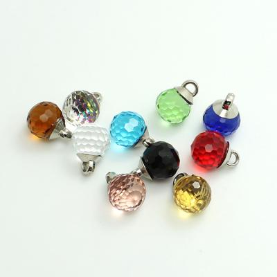 China Hot Sale Fashion Dry Cleaning Round Ball Shape Colorful Leg Maiden Crystal Stone Button For Dress for sale