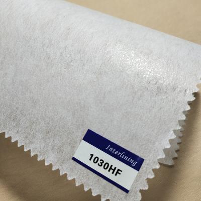 China Oeko-Tex Standard 1030hf Microdot Water Soluble Vellum Non Fusing Interlining for sale