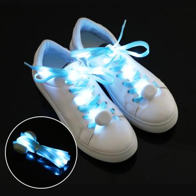 China Round Vibrating Laces Amazon Hot Sale Wholesale Light Up LED Laces For Kids Shoe Laces Glowing Customized Lace for sale