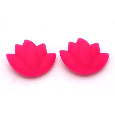 China Teething Jewelry Making Silicone Beads Baby Food Bulk Grade Lotus Shaped Bulk For DIY Jewelry Accessories B0071 Silicone Teething Beads for sale