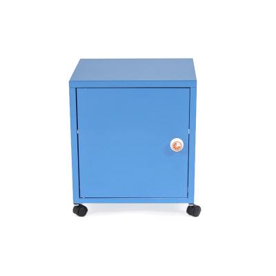 China exterior & Universal Indoor Use Household Storage Sideboard With Wheeled Cube Small Steel Chest With 1 Door Rustproof Movable Filing Cabinet for sale