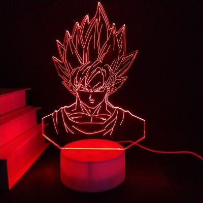 China Modern Hot Sale Anime Acrylic 3D Led Night Light Table Lamp For Kids Children Gift Bedroom Light for sale