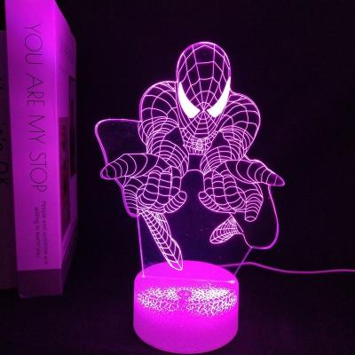 China Factory Directly LED Base Anime Bedside Lamp ABS Modern Custom Touch Acrylic Comic Pattern Kids Gift for sale