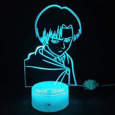 China Modern Custom Luminous 3D Night Light USB R7S Modern Led Visual Remote Desk Lamp For Kids Home Decoration for sale