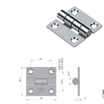 China Case Hardware Feature Industry Hinge Supplier Customized Color Size Heavy Load Industry Use Shipping Hinge for sale