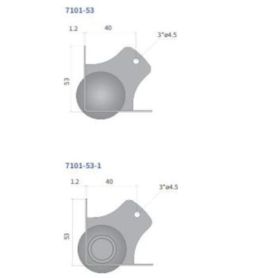 China Triangle Corner Frames Corner Flight Case Parts Protector Triangle Corner Frames Wrap Angle Case Box Corner To Protect Bracket for sale