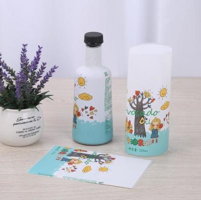 China 30-70 Microns Eco Friendly Plastic Packaging PET Shrink Sleeve Labels For Bottles for sale