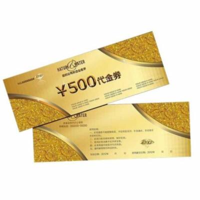 China CMYK que imprime el papel amistoso Logo For Coupon Tickets Lottery de encargo de Eco en venta