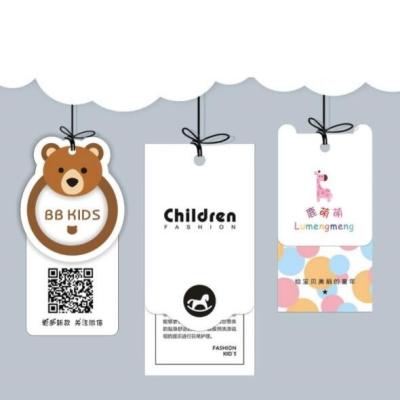 China Children'S Clothing Printed Hang Tags Flexo printing Environmental Friendly for sale