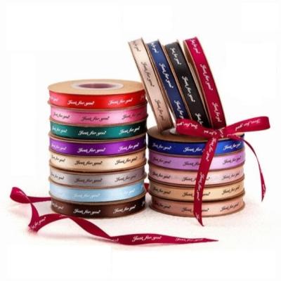 China 25 yards / piece Gift Packing Materials Polyester Satin Ribbon For Gift Wrapping for sale