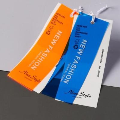 China EVA Paper Printed Hang Tags With String Silk screen printing for sale