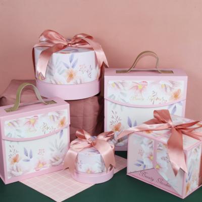 Κίνα New Creative Pink Flower Candy Boxes Wedding Party Gifts Box Paper Chocolate Boxes Package προς πώληση