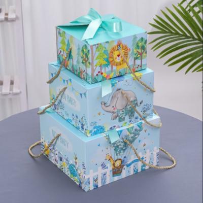 Κίνα Baby Cloths Set Packaging Paper Gift Box thicken Cardboard Gift Packaging Boxes cartoon προς πώληση