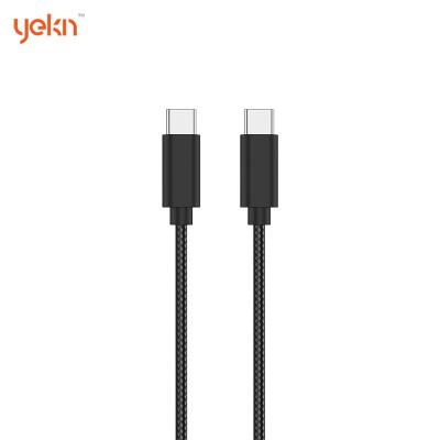 China Fast Charging Speed 2023 NEW 60W Pd Fast Charging Cable Nylon Braided Phone Type C To Type C Data Cable For Android for sale