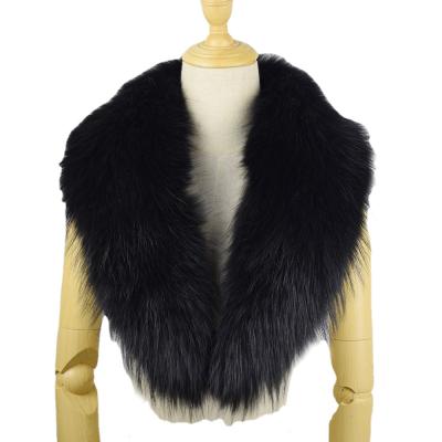 China Custom Fashion.Elegant Real Raccoon Fur Collar Long Scarf for sale