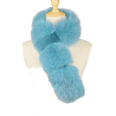 China Fashion Soft Fox Full Fur Women Genuine Fur Scarf for sale