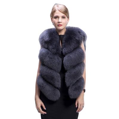 China Real Fur Fox Fur Outwear Female Thick Fox Fur Sleeveless Vest for sale