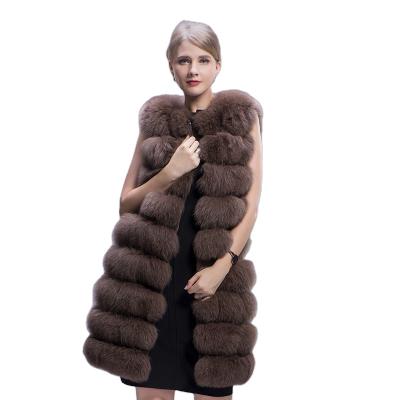 China Windproof Natural Color Fox Fur Vest for sale