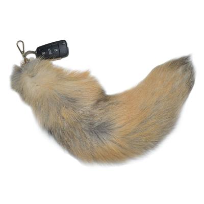 China Fluffy Fur Tail Fox Key Chain for sale