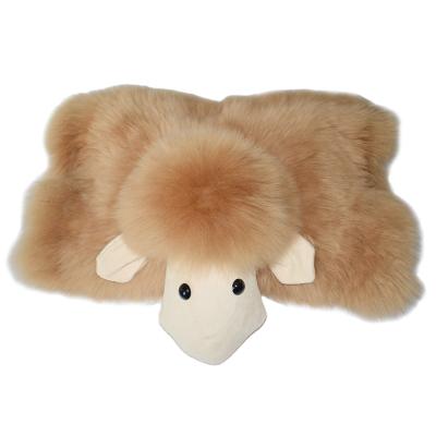 China Custom Non-Toxic Home Decoration Cartoon Sheepskin Cushion Toy for sale