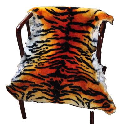 China Cushioned Australian Sheepskin Blanket Printed Color for sale