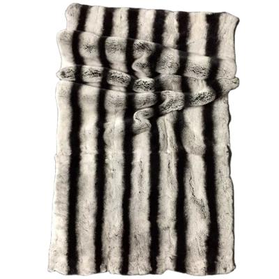 China Real fur factory directly sell real fur skin chinchilla Rex Rabbit Fur Plate For coat good quality material for sale