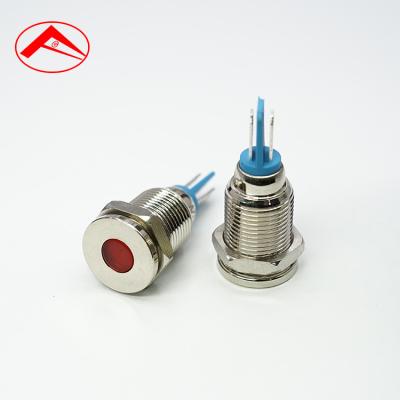 China Residential / General Purpose Lamp Red Green Waterproof Metal 10mm Led Indicator for sale