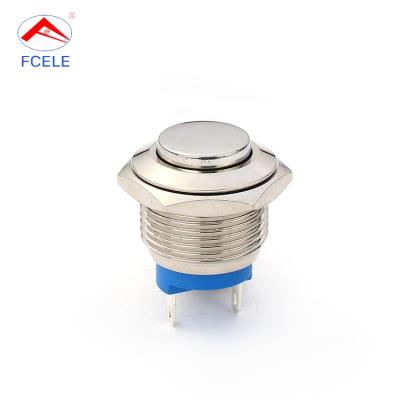 China Residential / Multipurpose 16mm LED Ring Illuminated Anti Metal Push Button Switch for sale