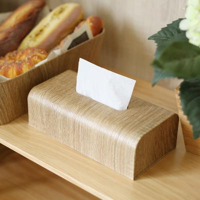 China Decorative Naham Modern PU Tissue Paper Napkin Holder Car Organizer Lid Square Tissue Box Leather Holder For Organizer for sale