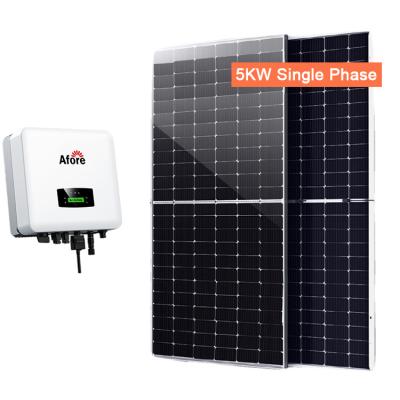 China Solar Home On Grid Energy System Home Kit 5kw With 330w Solar Panel for sale