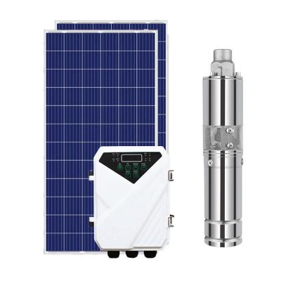 China Family Homes 48v Solar Pump For Deep Well With DC Solar Pump Controller for sale