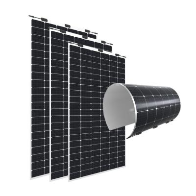 China Wholesale 350w PV Flexible Solar Panel Solares Stainless Steel Flexible Back Sheet PV Flexibles (White) for sale